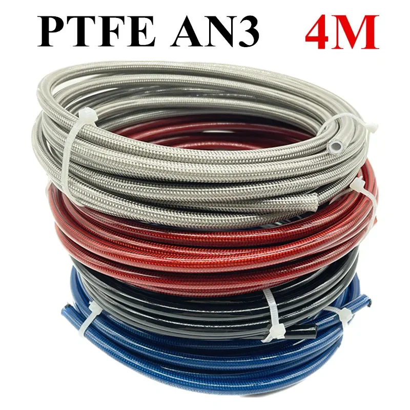 Ptfe Tape Thread - 4M AN3 Motosiklet Örgülü Paslanmaz Çelik