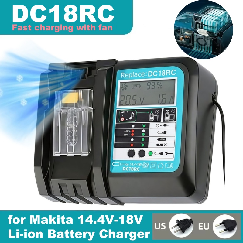 Makita Drill Hp1640 - DC18RC Fanlı Hızlı Şarj Li-ion Pil