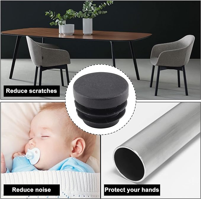 8 adet siyah yuvarlak plastik  - Plastic Pipe Clip incelemesi ve fiyatı