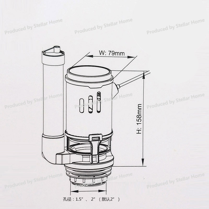 Ön Anahtar Tipi Kablolu Kumand - Toilet Fill Valve incelemesi ve fiyatı